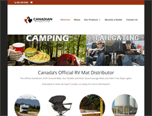 Tablet Screenshot of canadianrvmats.com